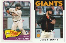 Joey Bart 2021 Topps Baseball - Series 2 - 1965 Redux & 1986 Insert RC Giants