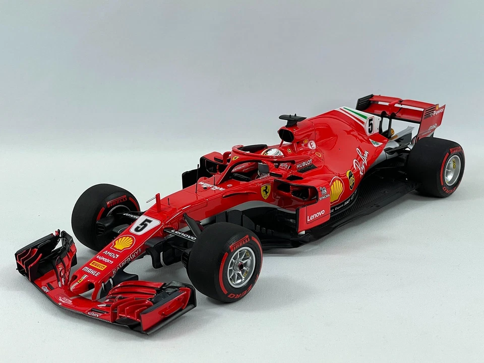 Ferrari F1 SF71H #5 Sebastian Vettel Canada 2018 50th Win 1:18 BBR BBR181805CAN - Image 2 of 4