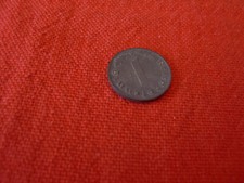 Alte Münze. "1. Pfennig Deutsches Reich. 1942.A.".