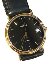 Orologio da polso unisex vintage MOVADO - quarzo svizzero EX COND - 87.59.0885 - batteria nuova - FUNZIONA!