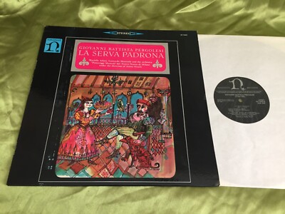 GIOVANNI BATTISTA PERGOLESI - LA SERVA PADRONA - NONESUCH 1966 U.S. STEREO LP M-