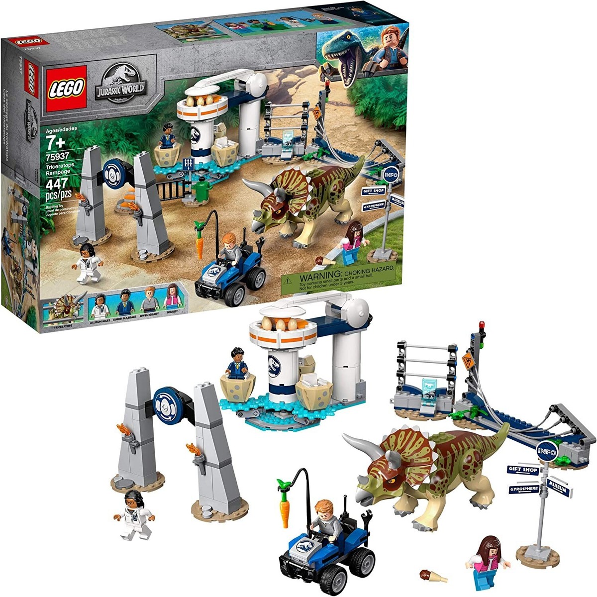 LEGO 75937 JURASSIC WORLD Legend of Isla Nublar Triceratops