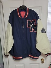 Vintage Mitchell Ness Football Letterman Varsity Jacket