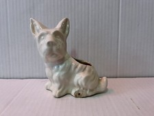 Vintage Ceramic Scottie Dog Scottish Terrier Planter Succulent Planter