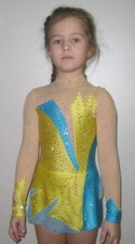 Rhythmic Gymnastics Leotard 276-23 Swarovski Crystals Competition Girl 128-136cm