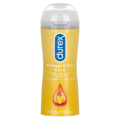 Durex Massage & Play SENSUAL 6.76oz - 2 in 1 Gel Intimate Pleasure Lubricant