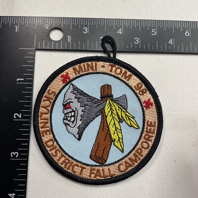 SKYLINE DISTRICT FALL CAMPOREE MINI-TOM 98 (1998) Boy Scouts Patch 29R8