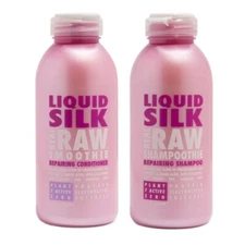 Real Raw Liquid Silk shampoo and conditioner 12oz DUO
