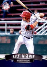 2016 Hagerstown Suns Choice #28 Rhett Wiseman Mansfield Massachusetts MA Card