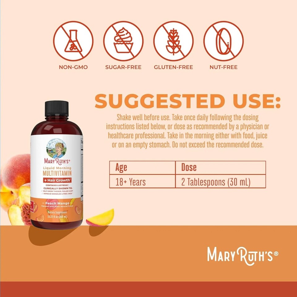 MaryRuth's Multivitamin Multimineral Supplement for Women + Hair Growth