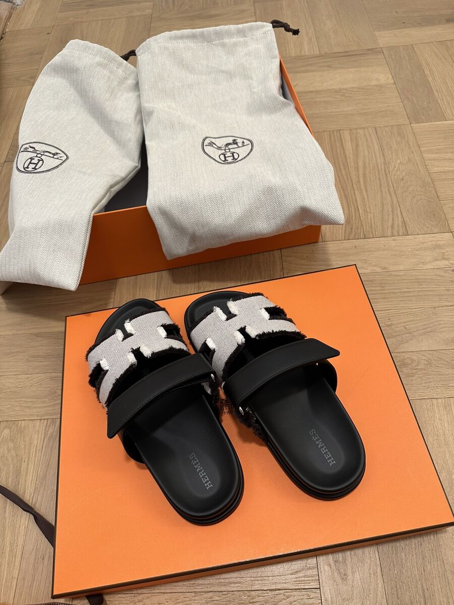 HERMES CHYPRE sandals 37.5 giftable BNIB Dust bags receipt HERMES CHYPRE sandals 37.5 giftable BNIB Dust bags receipt