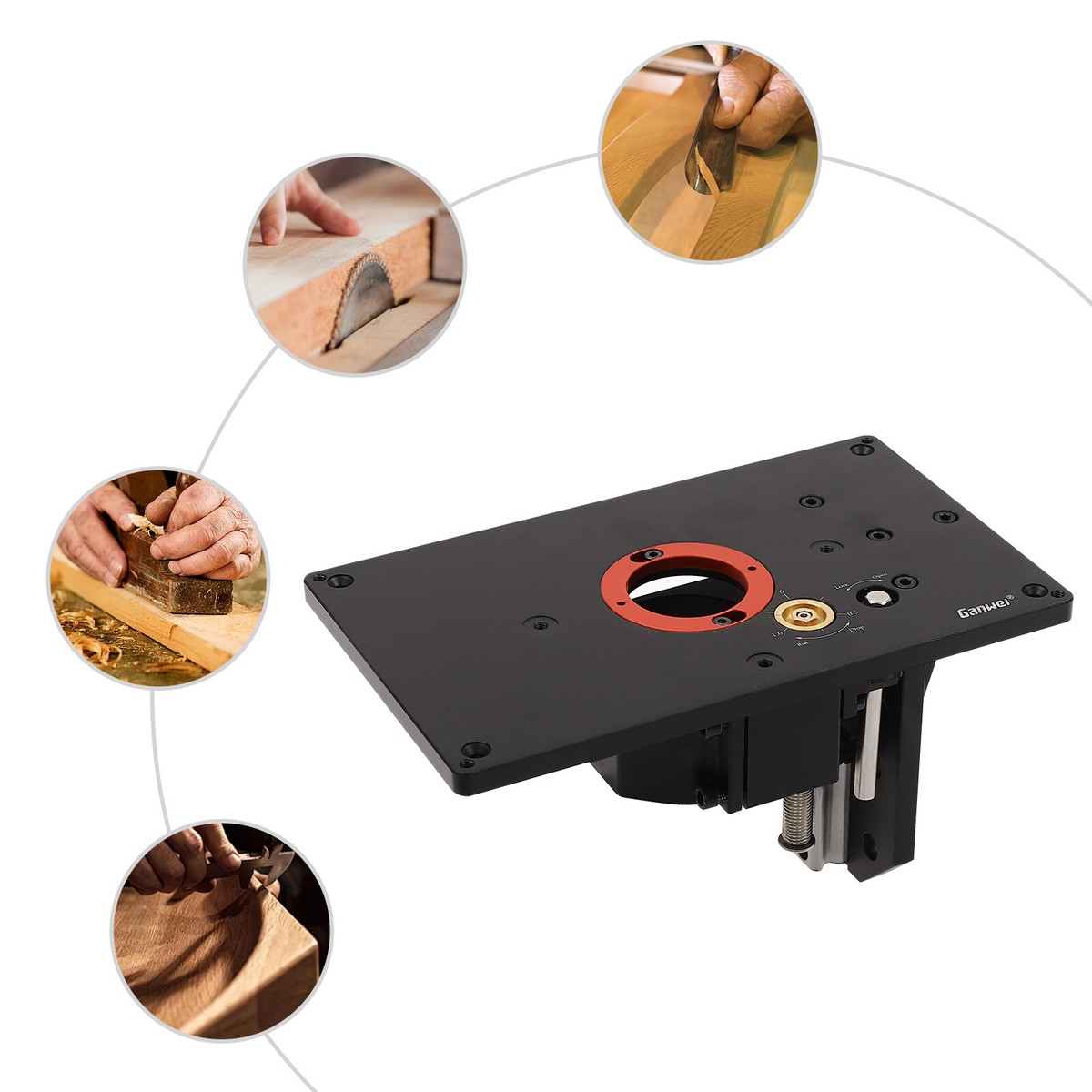 s Router Lift Plunge Base, Fully Adjustable, Metal Router Lift Hand ...
