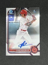 2022 1st Bowman Chrome Jonathan Mejia #CPA-JM Auto St. Louis Cardinals
