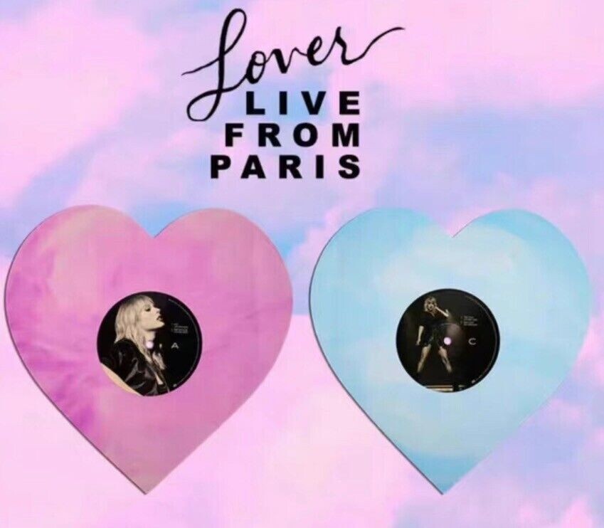 テイラースウィフト　taylor swift lover ハート型レコード テイラー・スウィフト『Lover』(パリライブ版) ハート型 2× LP
