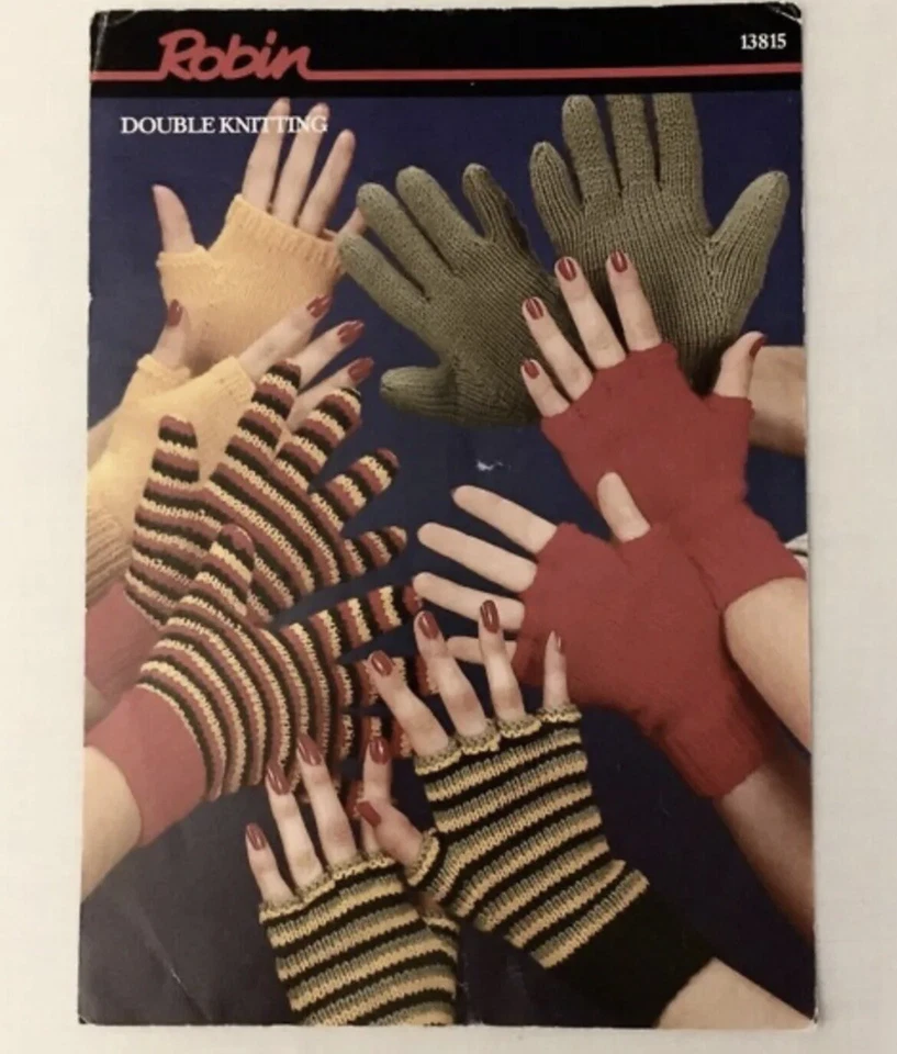Set Of Four Knitting Patterns Women's Gloves Mittens, Hats & Scarves Vintage - Image 3 of 4