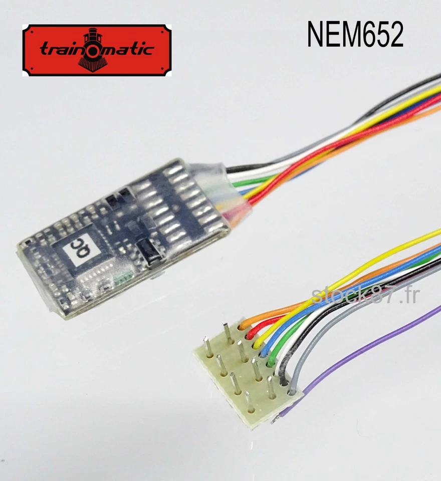 tOm Décodeur Lokommander II mini DCC/Motorola 9 fils 8P - Railcom ABC