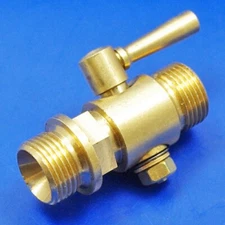 Straight in line tap - 3/8“ BSP threaded inlet and outlet. Vintage/classic cars