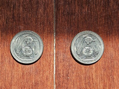 2 2020 Bat Quarter Coins