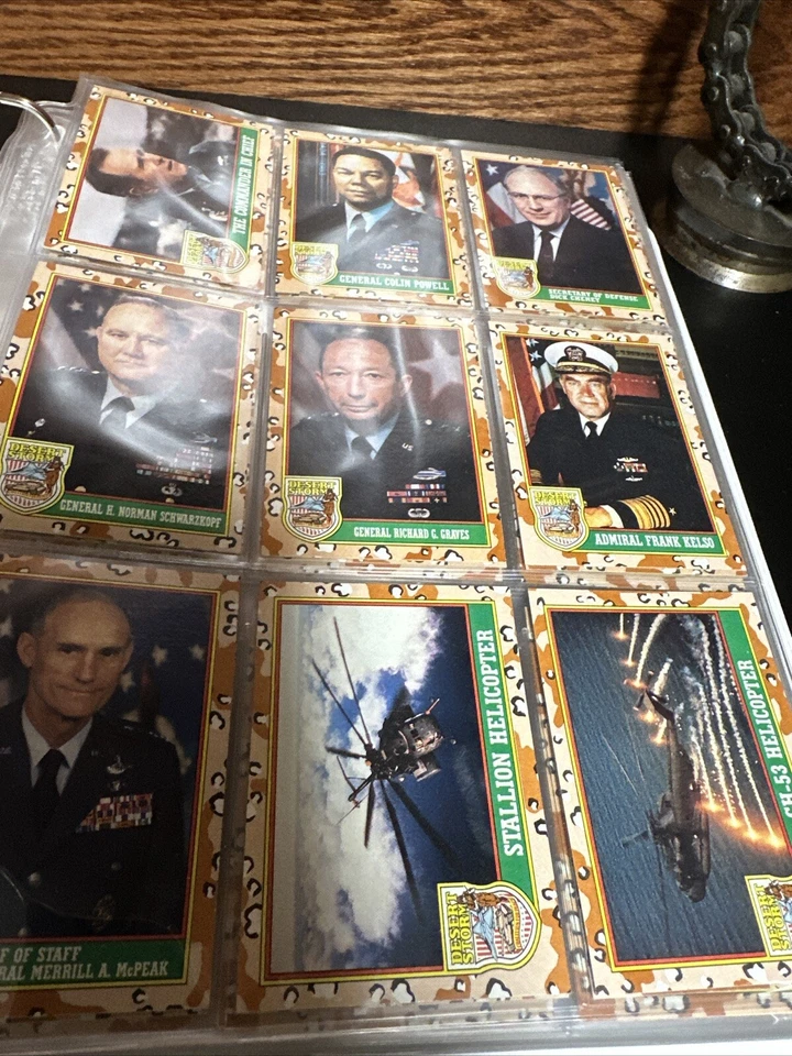 Topps, Desert Storm, 308 Trading Cards, With Binder - Image 3 of 4