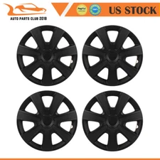 4X 16" Wheel Hub Caps Plastic Rim Covers Black Cover Kit Fits R16 Tire & Rim