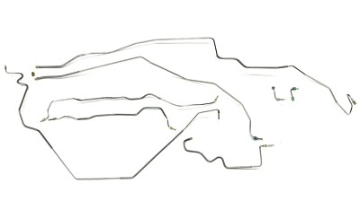 Complete Stainless Steel Brake Line Kit For Power 4 Wheel Disc Fits 1967 Camaro