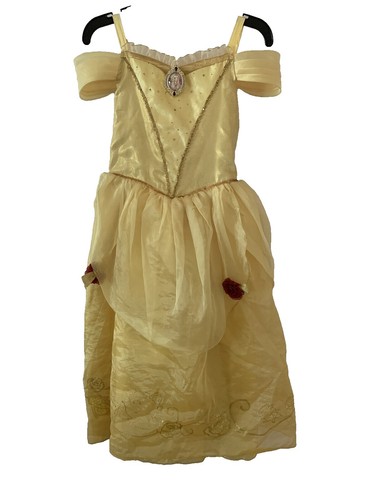 Disney store collection beauty and the beast belle princess dress size 7/8  | eBay