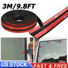 10FT Car Rear Windshield Window Edge Moulding Rubber Weatherstrip Seal Strip USA