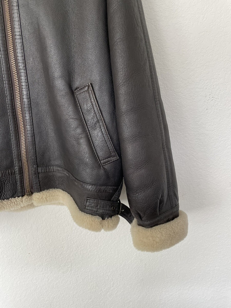 Vtg Type B-3 Bomber Flight Jacket Leather Sheepskin US Army Vtg Type B-3 Bomber Flight Jacket Leather Sheepskin US Army