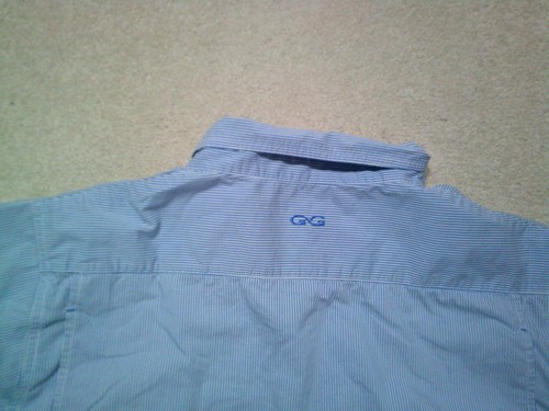 Game Guard Button Up Shirt Mens Large Blue Check Luckenbach Texas - Picture 5 of 9