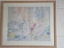 Painting Still Life Watercolour Impressionist Alimenttableau Framed Painting