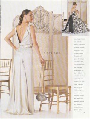 Patron de couture, vintage, Vogue