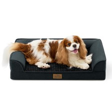 Orthopedic Dog Bed for Medium Size Dogs, Bolster Pet Couch with Waterproof Li...