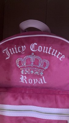 Juicy KINGDOM RASPBERRY TART FULL SIZE BACKPACK VELOUR BLING  display picture 3