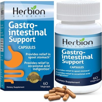 HERBION Naturals Gastro-intestinal Support Herbal Blend for Upset Stomach Relief