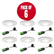 6 x LED Downlight Smart Wiz App Fire Rated Adjustable Warm Cool White Dimmable