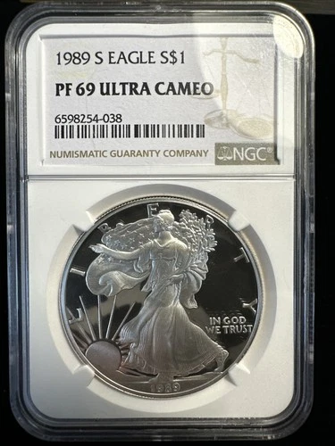 1989 American Silver Eagle — photo from the most recent tracked eBay sale