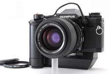 [Almost MINT /Winder] Olympus OM30 black + S Zuiko 35-70mm f/4 from JAPAN