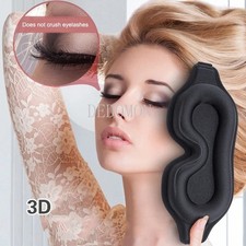 3D Travel Silk Eye Mask Sleeping Soft Padded Shade Cover Rest Relax Blindfold