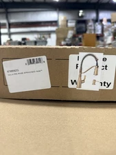 Nolia Single-Handle Pre-Rinse Spring Pulldown Sprayer Faucet in Bronzed Gold