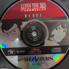 LUPIN THE 3RD Chronicles Sega Saturn 2-Disc Art Stickers Japan