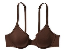 NEW Victoria Secret T-shirt Lightly Lined Underwire Demi Bra 34B Ganache NWT