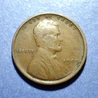 1909-VDB Lincoln cent  Abt. VF