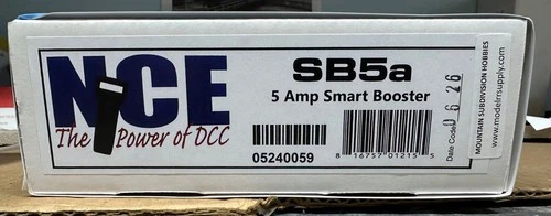 NCE 59 SB5a Smart Booster + power supply 5 Amp for Power Cab | New 2026