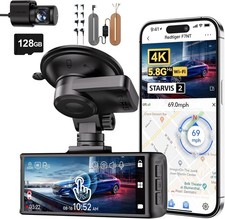 REDTIGER Dash Cam Front and Rear 4K ,Touch Screen 3.18 Inch,With Hardwire Kit