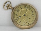 ANTIQUE GENTS 12 SIZE ELGIN 14K YELLOW GOLD FILLED POCKET WATCH, RUNNING!! — photo 3
