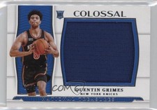 2021-22 National Treasures Colossal Rookie Materials 22/99 Quentin Grimes 0s5s