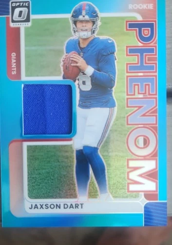 2025 Donruss Optic Jaxson Dart Neon Blue (RAW)