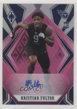 2020 Panini Phoenix Rookies Pink Auto 29/35 Kristian Fulton #169 Auto 1u6