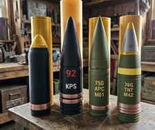 WW1 WW2 Tank & Artillery Shell Replica Display 3D Printed Model Inert Prop Props