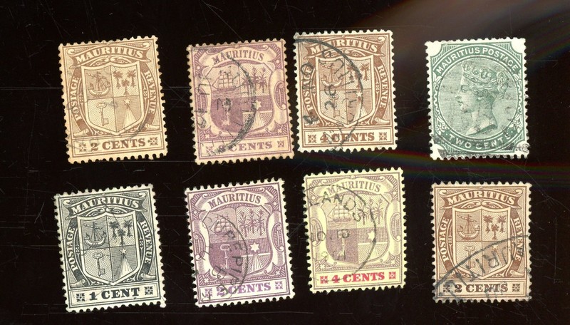 stamps-Mauritius-lot of 8-lot 41
